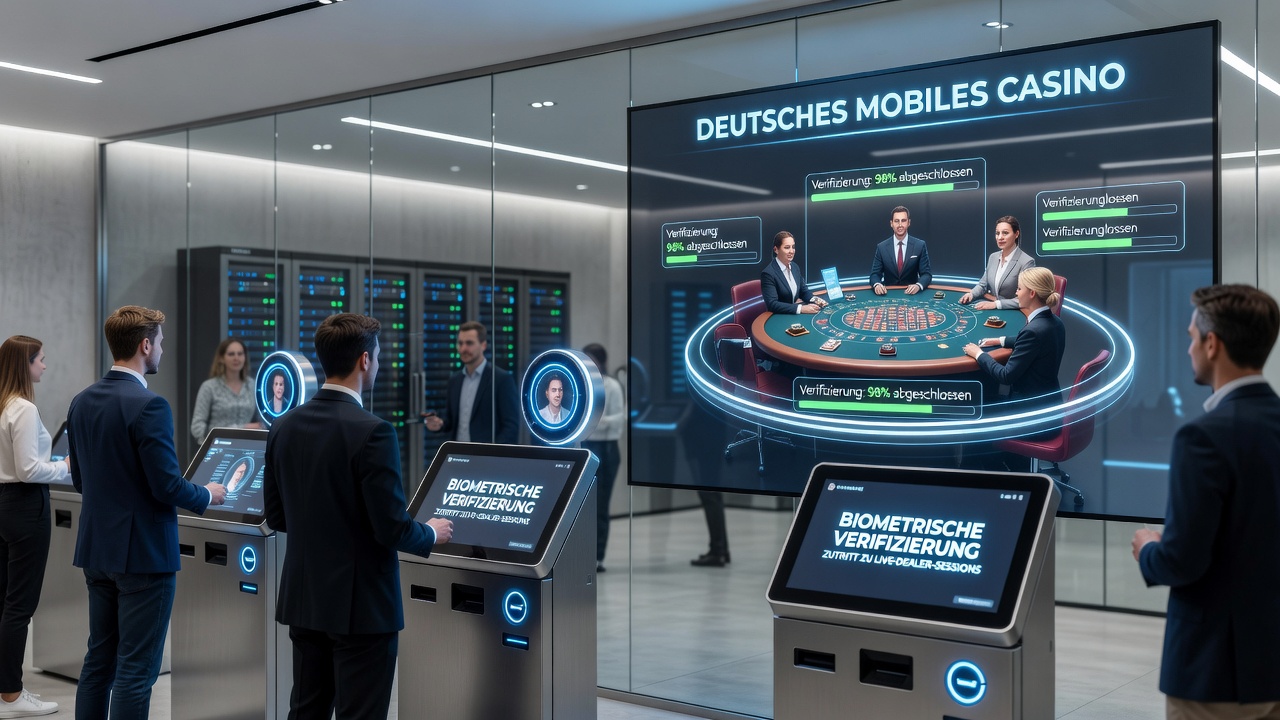 Mobile Schnittstellen mit biometrischer Authentifizierung für Live-Casino-Sessions