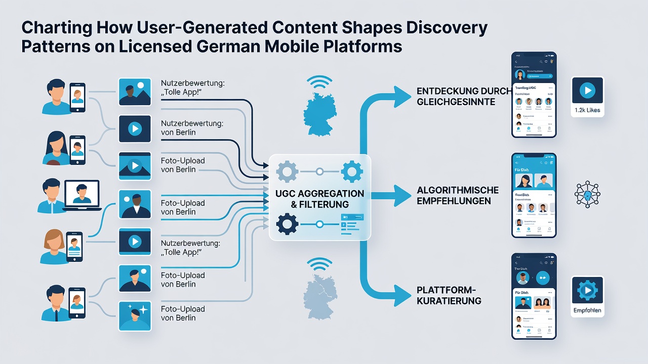 Analyse von Diagrammen zur Nutzerinteraktion und Entdeckung auf deutschen Mobilplattformen