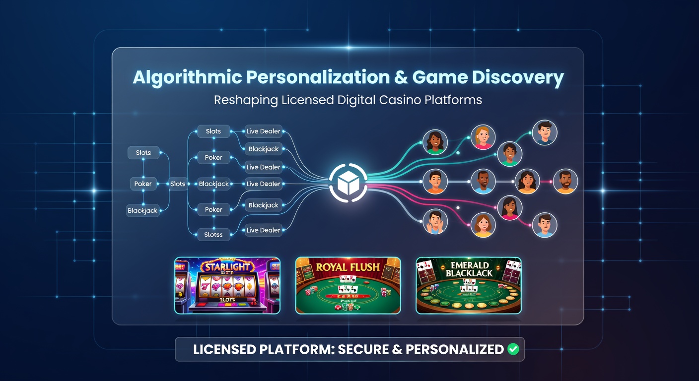 Darstellung einer digitalen Casino-Plattform mit personalisierten Spielvorschlägen auf einem mobilen Gerät