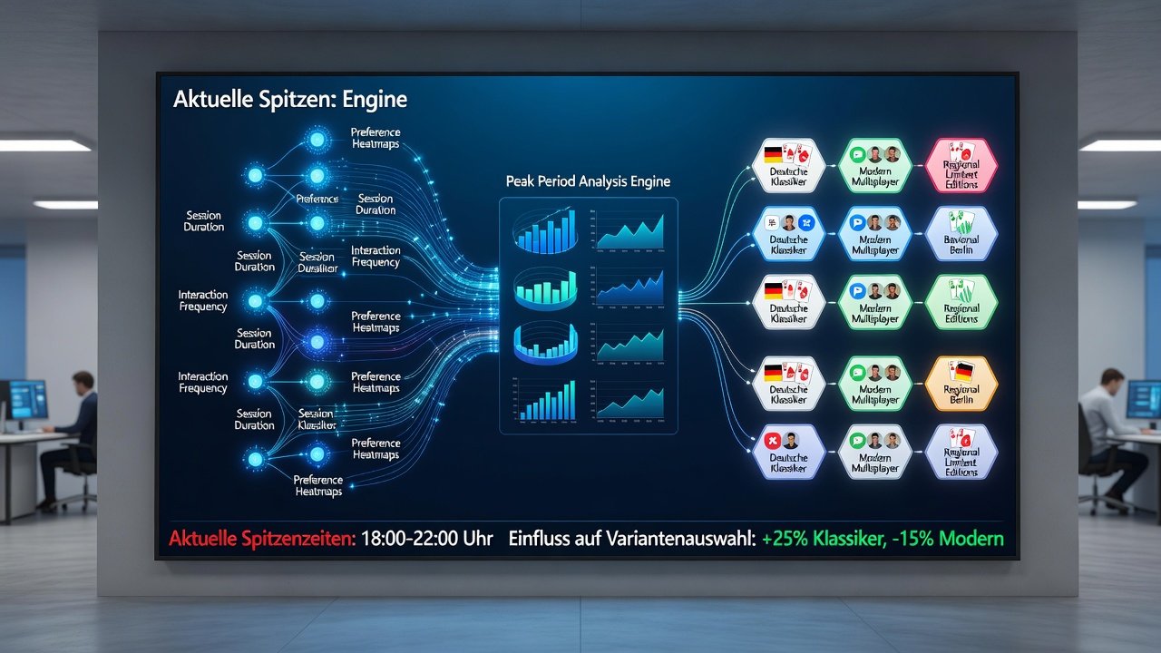 Datenanalyse und Spielvarianten während Spitzenlast auf mobilen Plattformen