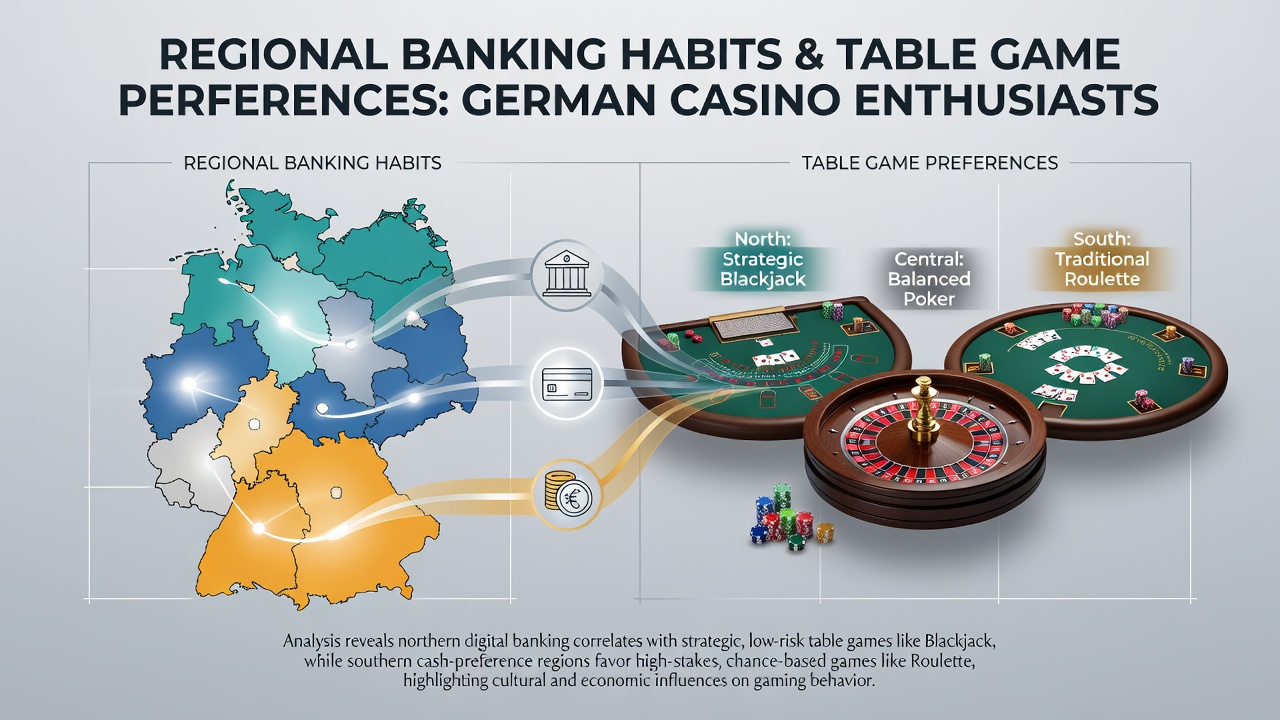 Zusammenhang zwischen Bankgewohnheiten und Tischspielen in deutschen Regionen